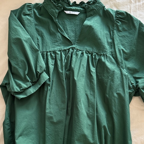 Cicy Bell Tops - Chic Green Blouse for Women